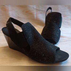 AK Sport jeweled black heels
